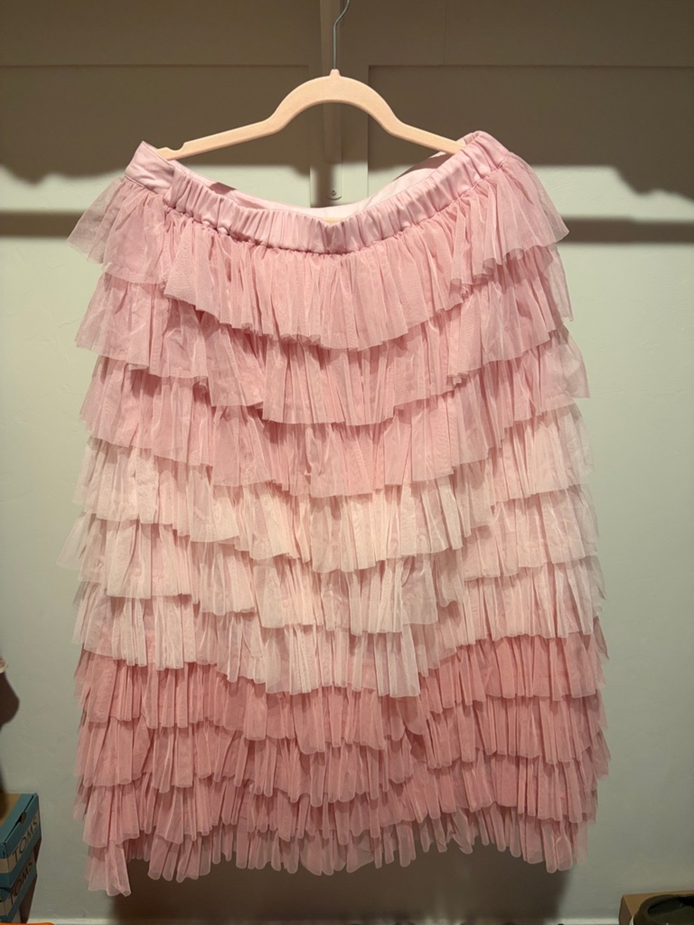 JessaKae Layered Pink Midi Tulle Skirt